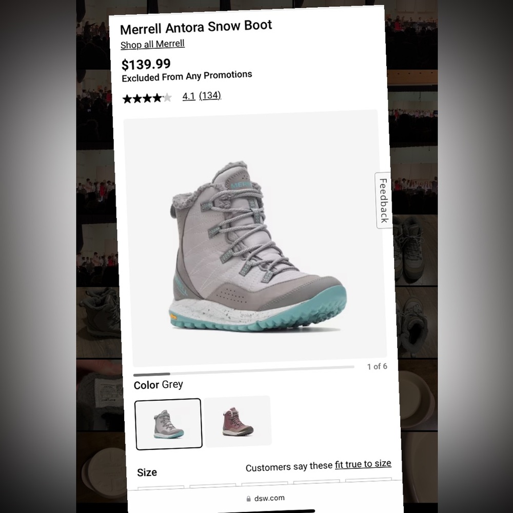 Merrell Antora Snow Hiking Boots